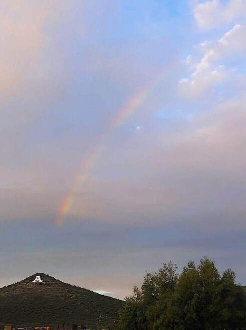 Rainbow over A-Mountain